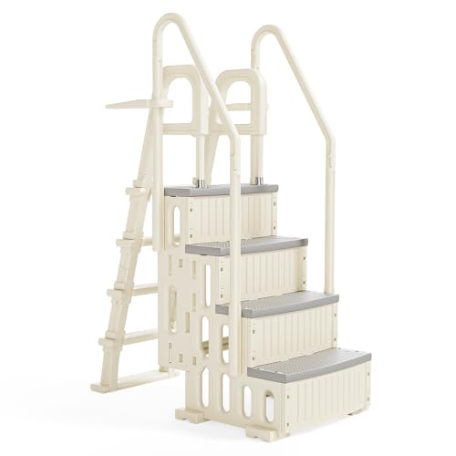 VINGLI 2-in-1 Pool Ladder Set, Modular A-Frame Pool...