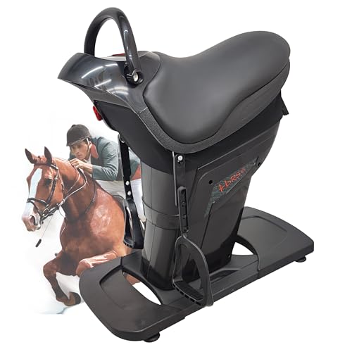 Image of Electric Horse Riding Simulator - Abdominal Fitness Exercise Machine, LCD Display - Horse Riding & Abdominal Exercise