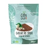 Cous Cous Trigo Sarraceno Ecológico - 500g. Grano Naturalmente Sin Gluten y Bio. Fuente de Fibras Magnesio y Fósforo. Contiene vitamina B. Bueno como Guarnición para Ensaladas Frías o Sopas.