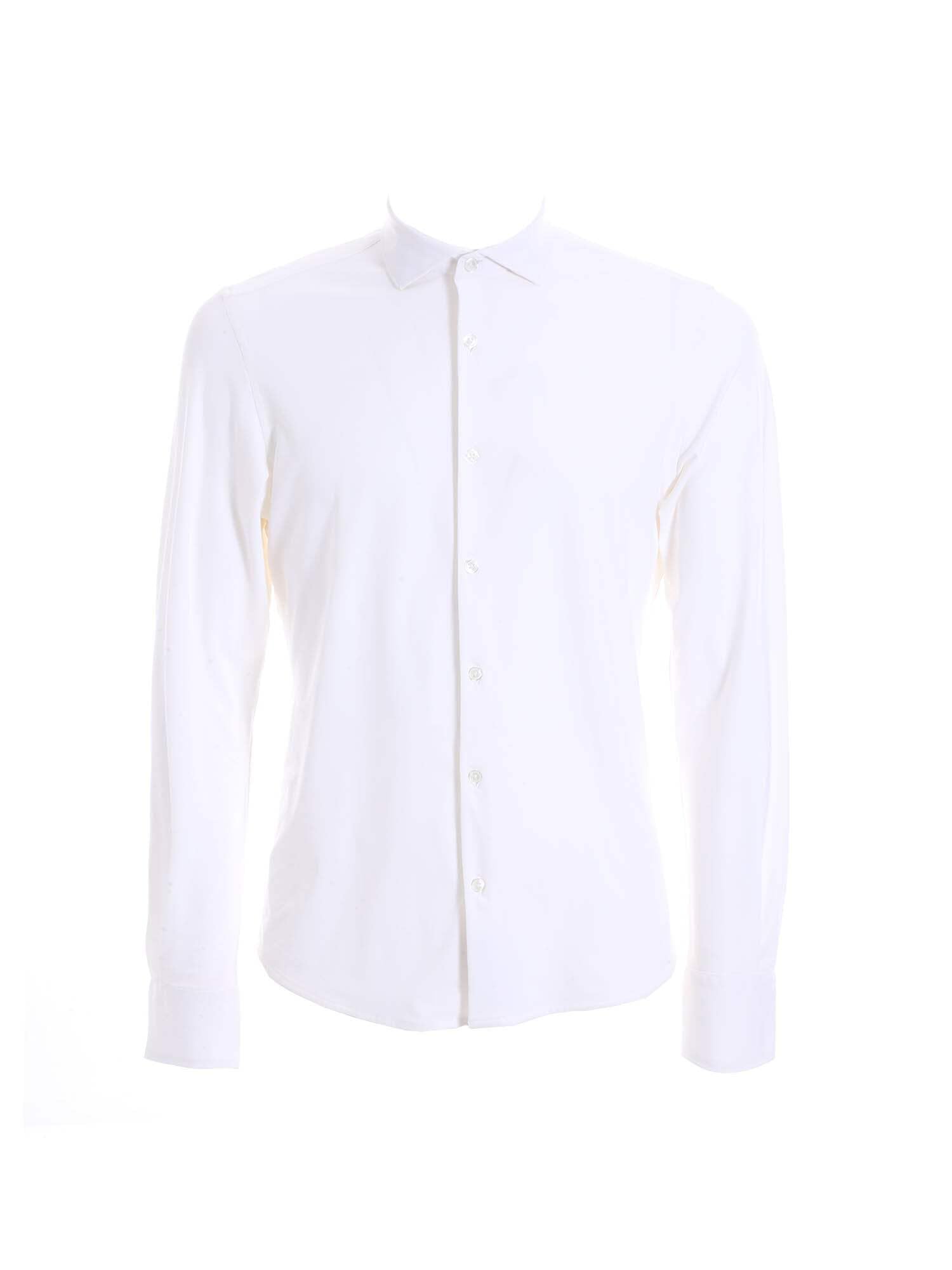 Chemise blanche Yes-zee C809-OQ00 anti-plis style chic - 5