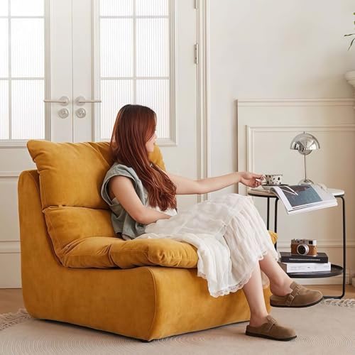 Sillón tipo puf comprimido Fireside, cómodo sofá modular para salón 4