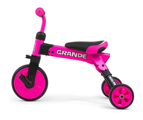 Dreirad Laufrad für Kinder 2in1 Grande Milly Mally, rosa – Bild 4