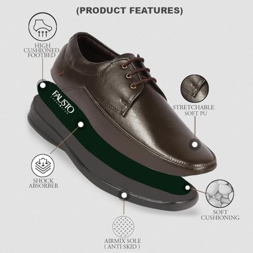 Image of FAUSTO Men Formal Pull-On Shoes