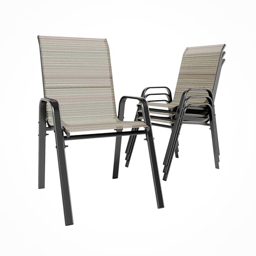 Trumbeak Stackable Patio Chairs Set of 4