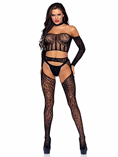 Ensemble de lingerie Leg Avenue en dentelle de qualité supérieure et finitions haute couture