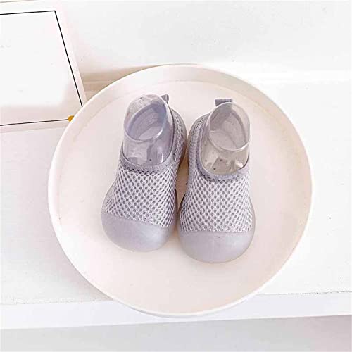 Boys Girls Low Heel Shoes Toddler Kids Infant Newborn Baby Boys Girls Summer Shoes Solid Soft Soles (Grey, 20 Infant)3