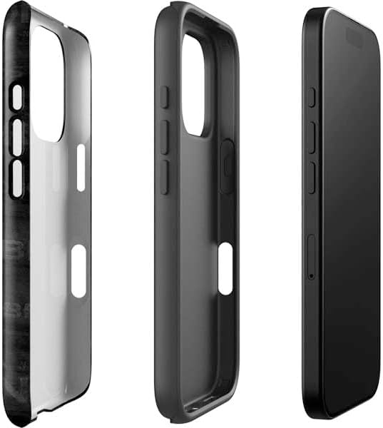 Skinit Impact Phone Case Compatible with iPhone 16 Pro - Officially Licensed NFL Denver Broncos Black & White Design