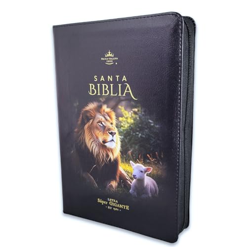 Biblia Letra Super Gigante 19 puntos Manual con Cierre RV1960 negro