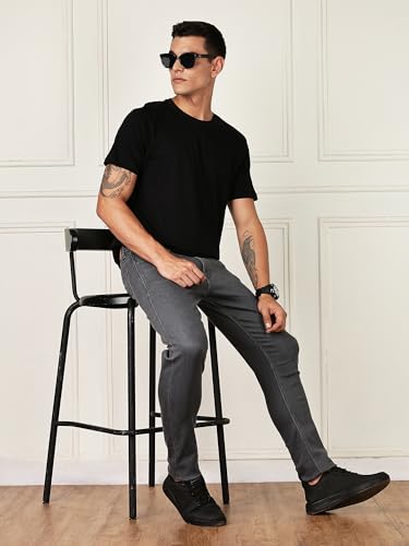 Image of Thomas Scott Men's | Smart Classic | Straight Fit | Mid-Rise | Light Fade | 5 Pockets | Stretchable | Jeans