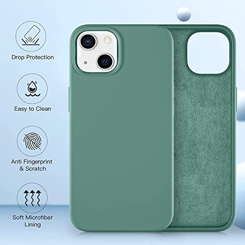 Image of MIDOS Back Cover Compatible with iPhone 14 Plus Case Liquid Silicone Full Protection Shock Proof Back Cover for iPhone 14 Plus (2022) 6.7 inch (Pine Green)