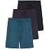 Real Essentials 3 Pack Mens Soft Lounge Pajama Bottoms Sleep Shorts Breathable Cool Fabric Available in Big & Tall