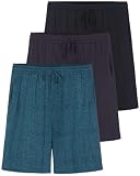 3 Pack Men's Pajama Shorts Sleep Lounge Casual PJ Comfy Cooling Pockets