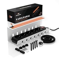 Kabelgoot Bureau Wit 60 cm - Kabel Organizer Bureau Onder - Cable Management - Stabureaus
