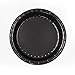 Concept Party Products CPPL48BK 48 Count Coated Paper Dessert Plates, Black