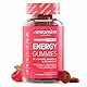 Energy Gums hochdosiert – 60 Gummibärchen – Taurin – Energy Gel Alternative – Koffeintabletten Ersatz – Energie Booster – Taurin Kapseln Alternative – Energy Riegel – Energie – Novomins