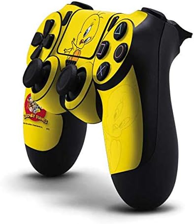 Vista 23 de Skinit Calcomanía para juegos compatible con el controlador de PS4, con licencia oficial de Looney Tunes Tweety Bird con diseño de actitud
