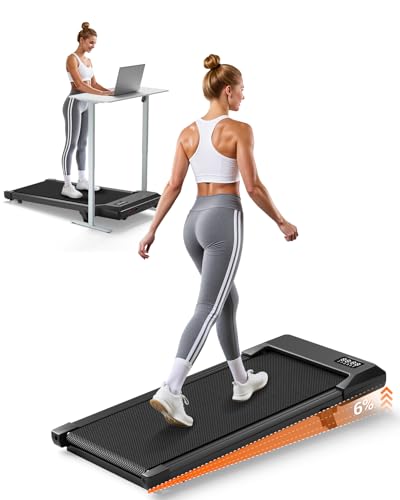 Lacuffy Walking Pad with Manual Incline & App Control