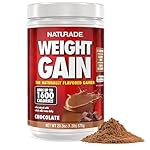 Naturade - All Natural Weight Gain Drink Mix - Gluten Free, Delicious Taste, 1600 Calories per Servings - Mass Gainer w/Carbohydrates & Protein - Chocolate, 20.3 Ounce (12 Servings).