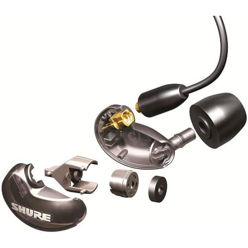 Image of Shure SE215 PRO Wired Earbuds, Professional Sound Isolating Earphones with Clear Sound, Deep Bass, Secure in-Ear Fit, Carrying Case, Black (SE215-K) (Pack of 12)
