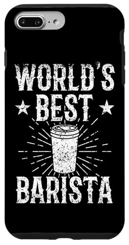 World's Best バリスタコーヒーメーカー バリスタ エスプレッソコーヒー スマホケース iPhone 7 Plus/8 Plus 用