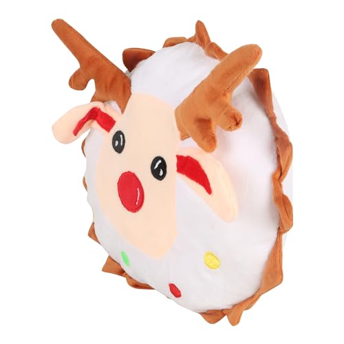 Image of DearJoy Christmas Reindeer Pillow - White & Brown