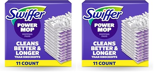 Image of Swiffer PowerMop Multi-Surface Mopping Pad Refills,Made by Swiffer,for Floor Cleaning,11 Count (Pack of 2)