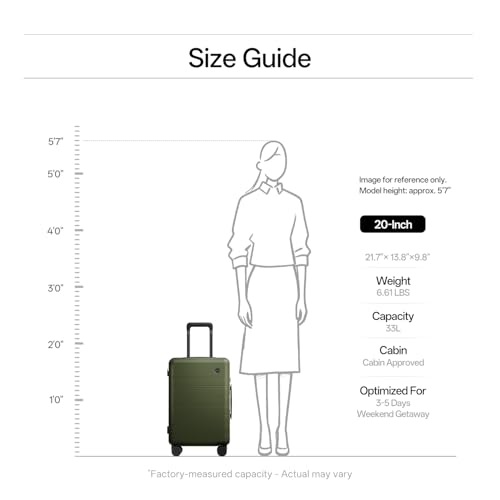 DTA Nova Lightweight PC Hard Shell Suitcase, 20-inch International Carry On Luggage Airline Approved with TSA Lock, 360 Silent Spinner Wheels- Ideal for Travel Suitcase (Green, Carry-on 20-Inch) — view 4
