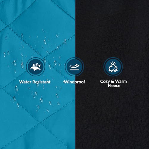 Wasserdichter Windhundmantel, Wasserdichter Winddichter Jacken für Windhund Rollkragenpullover Fleece Windhund Sweater Salukis warm Mantel