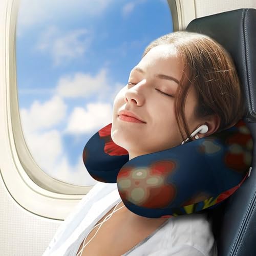Almohada de viaje en espuma viscoelástica U 30x25 cm miniatura 3
