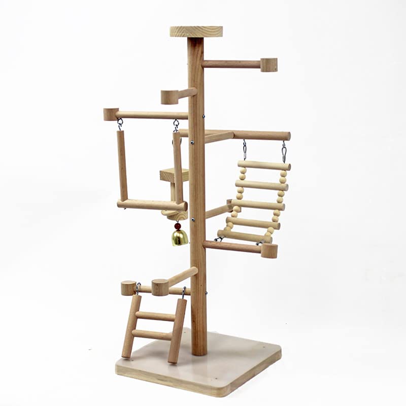 Percha para pájaros Parrot Playground Bird Play Stand Perch con Swing Ladders Bite Toys Periquito Cockatiel Pinzones