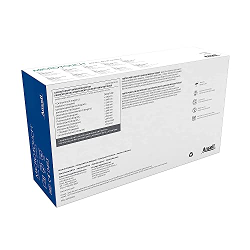 Image of Ansell MICRO-TOUCH Royal Blue Nitrile, Disposable, Multipurpose Glove With Exceptional Grip, Viral Penetration Tested, 100 pcs / Box (Large, Pack of 2)