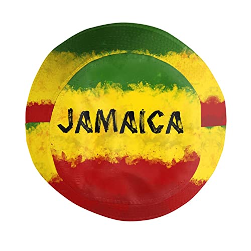 Image of Retro Jamaica Bucket Hat for Adult Fashion Doughnut Print Hat Travel Packable Sun Cap Outdoor Hat for Women and Men