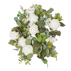 Large Rose & Hydrangea White Vines 5.4ft