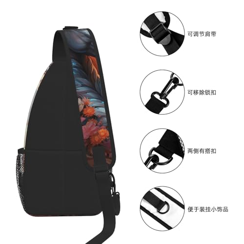 Morrales Crossbody Sling Backpack para mujer y hombre miniatura 7