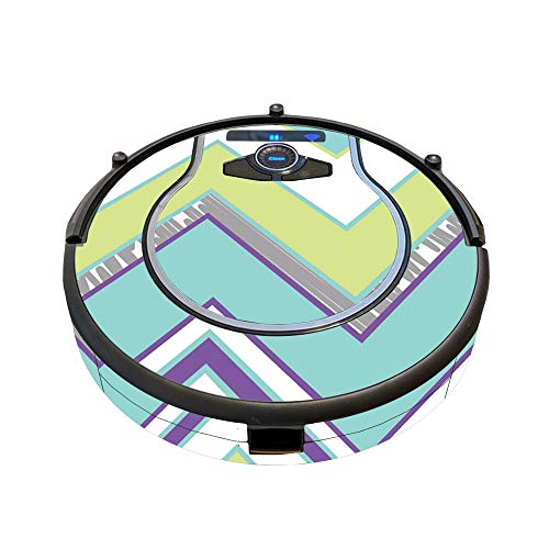 Image of MightySkins Skin Compatible with Shark Ion Robot 750 Vacuum Minimal Coverage - Pastel Chevron | Protective, Durable, and Unique Vinyl wrap Cover | Easy to Apply, Remove | Made in The USA
