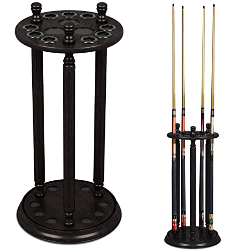 Cue Rack Only - Revolving 9 Pool - Billiard Stick Cue Rack - Stand Black Finish #TOP6