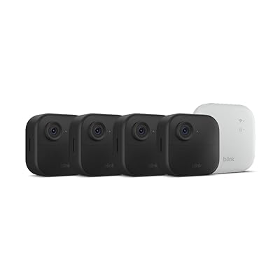 Blink Outdoor 4 XR (newest model) – two-year battery wireless camera with 4x security coverage, 1000 ft open-air range or 400 ft with typical use — 4 camera system