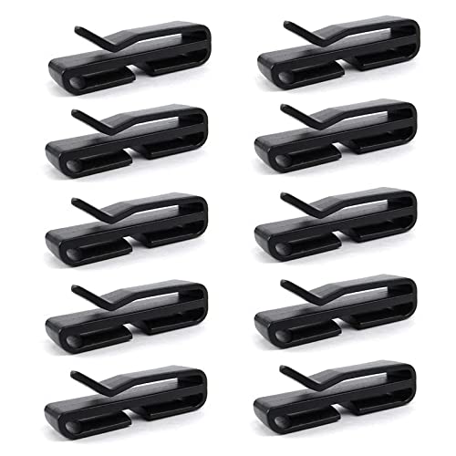 Maskenhalter Skihelm Schneehelm Snowboardhelm Helm Halterung Clip Maskenhalter Halterung Clip Maskenhaken um Masken am Helm zu befestigen(10 Stück, Schwarz) Cover