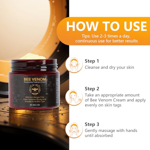 2 PCS Bee Venom Cream, 2025 New Bee Venom Skin Repair Cream for All Skin Types