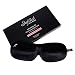 Infinit Eye Mask Designed for Eyelash Extensions - 3D Contoured Design for Maximum Comfort | Lightweight and Soft Fabric with Adjustable Strap| No Pressure Eye Mask For Sleep and Travel (Black)