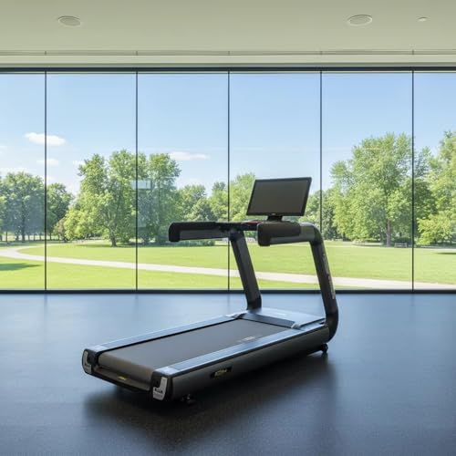 Image of Commercial Electric Treadmill Motorized LCD Touch Screen Auto Incline Adjustable Speed (0.5-25km /h) Fitness Equipment
