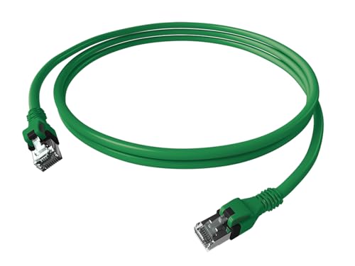 EasyLan DualBoot PushPull IP20 câble patch, cat.6A (Class EA), S/FTP, vert, 3 m