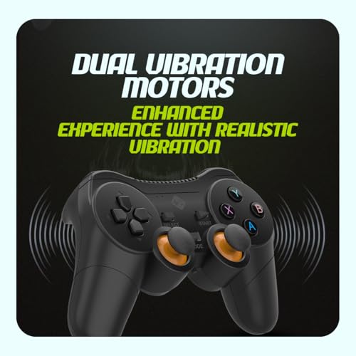 Image of Cosmic Byte Nexus Wireless Controller for PC | Dual Vibration, Sensitive Triggers, Fast Response | Powered by 2 AAA Batteries (Not Included) (Black)