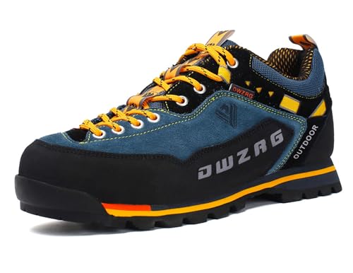 SANANG Hommes Outdoor Chaussures de randonnée, Sport Cuir Alpinisme Trekking Chasse Chaussures de Sport