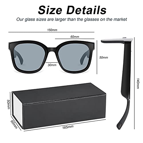 Smart Glasses Bluetooth Audio Sunglasses with Open-ear Speaker,Waterproof and UV Protection, for Men and Women,Suitable… - Image 3