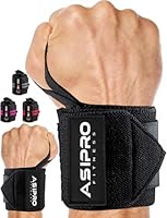 ASIPRO Handgelenk Bandagen Gym 45cm Profi Wrist Wraps Handgelenkbandagen für Calisthenics, Bodybuilding & Krafttraining Fitness Handgelenkschutz Sportbandage Handgelenk Paar 2 Handgelenkstütze Sport