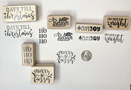 Christmas Rubber Stamp Set, Days Till Christmas Rubber Stamps #TOP3