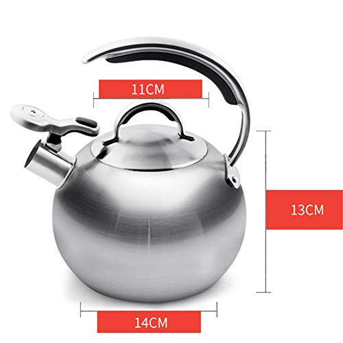 Bouilloire inox 304 compatible induction et gaz grande capacité 3L - 4