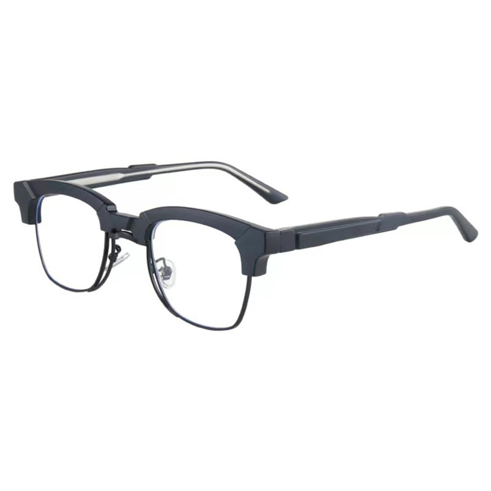 Damskie okulary przeciwsłoneczne Retro przezroczyste soczewki półmetalowe męskie ramki okularów