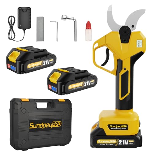 SundpeyPRO 50mm Tijeras de Podar Eléctricas Inalámbricas con 2x2Ah Baterías